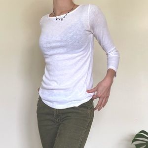 J Crew Long Sleeve Cotton Tee Size S Women’s